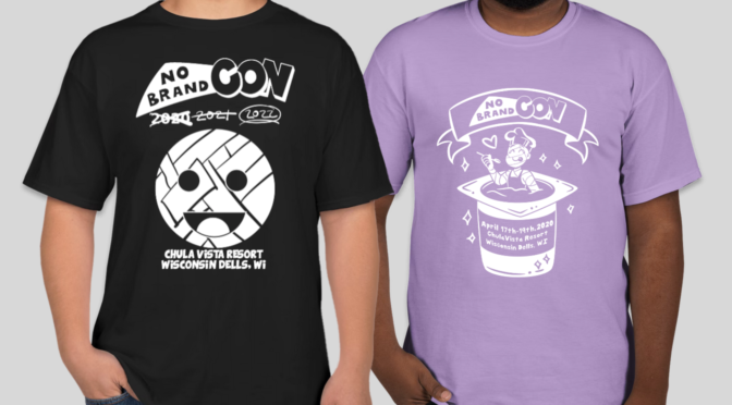 There Are TWO New Shirts Available For No Brand Con This Year!